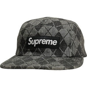 SUPREME シュプリーム 14AW Denim Argyle Camp Cap Black キャンプキャップ 黒 Size 【フリー】 【中古品-良い】 20801914