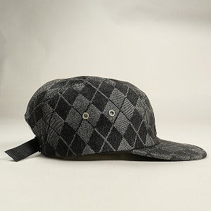 SUPREME シュプリーム 14AW Denim Argyle Camp Cap Black キャンプキャップ 黒 Size 【フリー】 【中古品-良い】 20801914