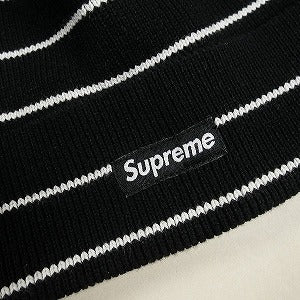 SUPREME シュプリーム 15SS Striped Beanie Black ビーニー 黒 Size 【フリー】 【中古品-非常に良い】 20801915