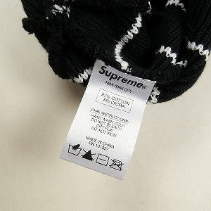 SUPREME シュプリーム 15SS Striped Beanie Black ビーニー 黒 Size 【フリー】 【中古品-非常に良い】 20801915