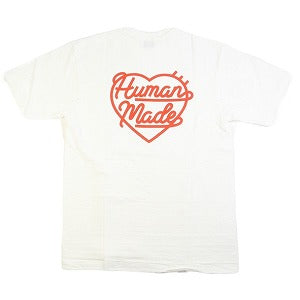 23SS HUMAN MADE Heart Badge T-Shirt White ヒューマンメイド Human Made Men's Heart Badge T-Shirt in White Human Made