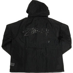 STUSSY ステューシー 24AW BEACH SHELL TRANSPARENT RIPSTOP BLACK ジャケット 黒 Size 【S】 【新古品・未使用品】 20802085