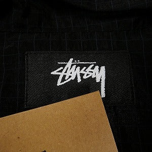 STUSSY ステューシー 24AW BEACH SHELL TRANSPARENT RIPSTOP BLACK ジャケット 黒 Size 【S】 【新古品・未使用品】 20802085