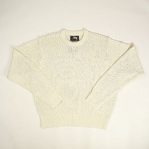 STUSSY ステューシー 24AW SURFMAN ICON COTTON LINEN CREW IVORY セーター アイボリー Size 【S】 【新古品・未使用品】 20802089