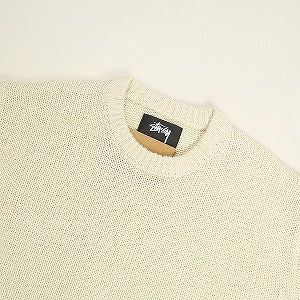 STUSSY ステューシー 24AW SURFMAN ICON COTTON LINEN CREW IVORY セーター アイボリー Size 【S】 【新古品・未使用品】 20802089