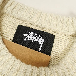 STUSSY ステューシー 24AW SURFMAN ICON COTTON LINEN CREW IVORY セーター アイボリー Size 【S】 【新古品・未使用品】 20802089