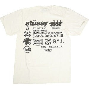 STUSSY ステューシー 24AW DNA TEE PIGMENT DYED NATURAL Tシャツ 白 Size 【L】 【新古品・未使用品】 20802120