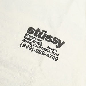 STUSSY ステューシー 24AW DNA TEE PIGMENT DYED NATURAL Tシャツ 白 Size 【L】 【新古品・未使用品】 20802120