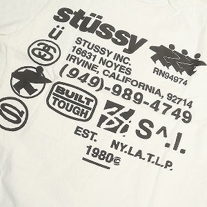 STUSSY ステューシー 24AW DNA TEE PIGMENT DYED NATURAL Tシャツ 白 Size 【L】 【新古品・未使用品】 20802120