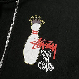 STUSSY ステューシー 24AW KINGPIN ZIP HOODIE BLACK ジップパーカー 黒 Size 【L】 【新古品・未使用品】 20802143