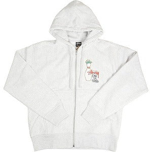 STUSSY ステューシー 24AW KINGPIN ZIP HOODIE ASH HEATHER ジップパーカー 灰 Size 【L】 【新古品・未使用品】 20802147