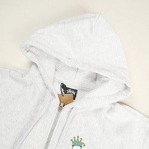 STUSSY ステューシー 24AW KINGPIN ZIP HOODIE ASH HEATHER ジップパーカー 灰 Size 【XL】 【新古品・未使用品】 20802148