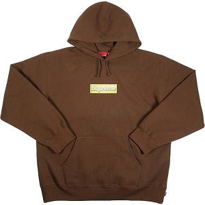 SUPREME シュプリーム 22SS Bling Box Logo Hooded Sweatshirt Dark Brown BOXロゴパーカー 茶 Size 【L】 【新古品・未使用品】 20802209