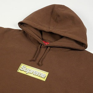 SUPREME シュプリーム 22SS Bling Box Logo Hooded Sweatshirt Dark Brown BOXロゴパーカー 茶 Size 【L】 【新古品・未使用品】 20802209