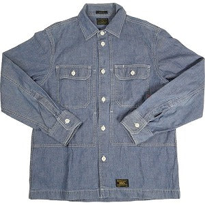 WTAPS ダブルタップス 14SS UTILITY L/S SHIRT CHAMBRAY 長袖シャツ インディゴ Size 【3】 【中古品-良い】 20802212