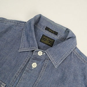 WTAPS ダブルタップス 14SS UTILITY L/S SHIRT CHAMBRAY 長袖シャツ インディゴ Size 【3】 【中古品-良い】 20802212