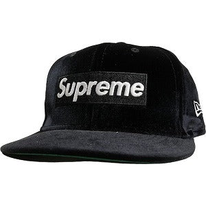 SUPREME シュプリーム 22AW Velour Box Logo New Era ニューエラキャップ 黒 Size 【7　5/8(XL)】 【中古品-良い】 20802214