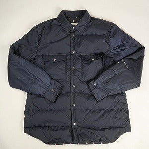 MONCLER モンクレール ×Fragment Design 18AW BACKSTAGE MAZE NAVY ダウンシャツ 紺 Size 【4】 【中古品-非常に良い】 20802232