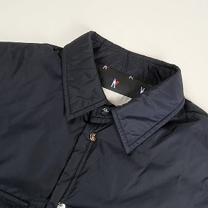 MONCLER モンクレール ×Fragment Design 18AW BACKSTAGE MAZE NAVY ダウンシャツ 紺 Size 【4】 【中古品-非常に良い】 20802232