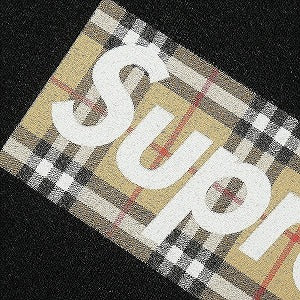 SUPREME シュプリーム ×Burberry 22SS Box Logo Hooded Sweatshirt Black ボックスロゴパーカー 黒 Size 【M】 【新古品・未使用品】 20802243