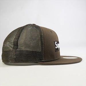 SUPREME シュプリーム 23SS Box Logo Mesh Back New Era Brown ニューエラキャップ 茶 Size 【7　5/8(XL)】 【新古品・未使用品】 20802283