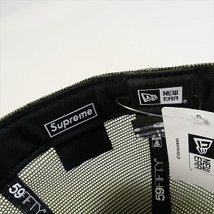 SUPREME シュプリーム 23SS Box Logo Mesh Back New Era Khaki ニューエラキャップ カーキ Size 【7　5/8(XL)】 【新古品・未使用品】 20802284