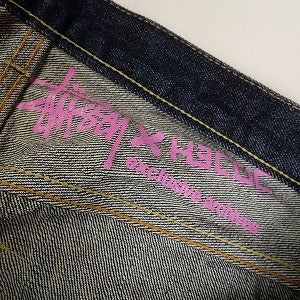 STUSSY ステューシー ×HECTIC Flower Denim Pants デニムパンツ インディゴ Size 【XL】 【中古品-良い】 20802302