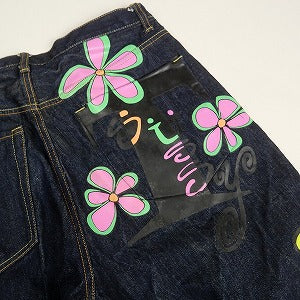 STUSSY ステューシー ×HECTIC Flower Denim Pants デニムパンツ インディゴ Size 【XL】 【中古品-良い】 20802302