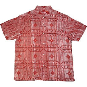 SUPREME シュプリーム 24SS Tray Jacquard S/S Shirt Red 半袖シャツ 赤 Size 【M】 【新古品・未使用品】 20802348