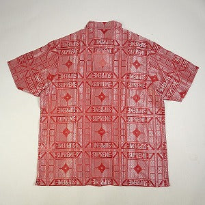 SUPREME シュプリーム 24SS Tray Jacquard S/S Shirt Red 半袖シャツ 赤 Size 【M】 【新古品・未使用品】 20802348