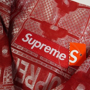 SUPREME シュプリーム 24SS Tray Jacquard S/S Shirt Red 半袖シャツ 赤 Size 【M】 【新古品・未使用品】 20802348