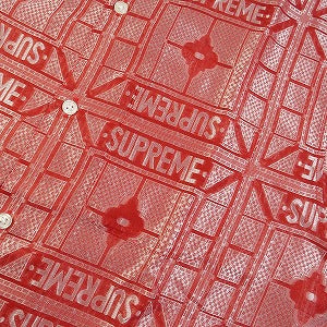 SUPREME シュプリーム 24SS Tray Jacquard S/S Shirt Red 半袖シャツ 赤 Size 【M】 【新古品・未使用品】 20802348