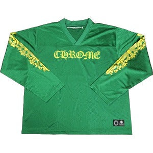 CHROME HEARTS クロム・ハーツ STADIUM MESH UP JERSEY GREEN メッシュロンT 緑 Size 【L】 【新古品・未使用品】 20802494