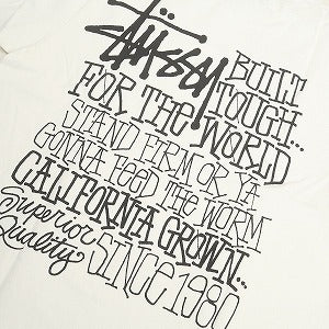 STUSSY ステューシー 24SS CALIFORNIA GROWN TEE PIGMENT DYED NATURAL Tシャツ 白 Size 【S】 【新古品・未使用品】 20802519