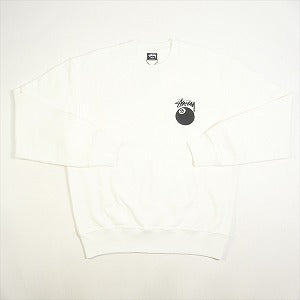 STUSSY ステューシー 24SS 8 BALL CREW PIGMENT DYED NATURAL クルーネックスウェット 白 Size 【L】 【新古品・未使用品】 20802550