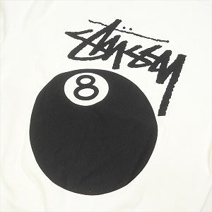 STUSSY ステューシー 24SS 8 BALL CREW PIGMENT DYED NATURAL クルーネックスウェット 白 Size 【L】 【新古品・未使用品】 20802550