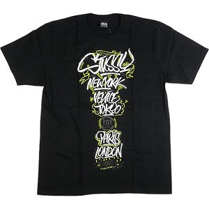 STUSSY ステューシー ×BORN X RAISED 23AW HANDSTYLES TEE Black Tシャツ 黒 Size 【L】 【新古品・未使用品】 20802565