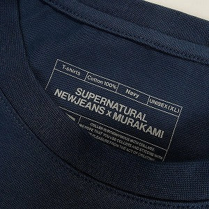 村上隆 ムラカミタカシ ×NewJeans Tee Navy フラワーTシャツ 紺 Size 【XL】 【新古品・未使用品】 20802577