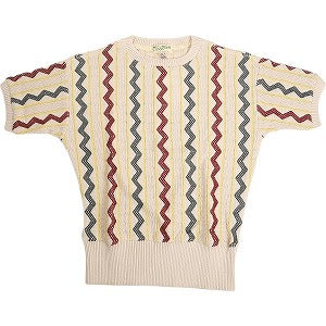 At Last ＆ Co アットラスト/BUTCHER PRODUCTS ブッチャープロダクツ PATTERN KNIT S-S 半袖ニット マルチ Size 【40】 【中古品-非常に良い】 20802700