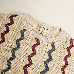 At Last ＆ Co アットラスト/BUTCHER PRODUCTS ブッチャープロダクツ PATTERN KNIT S-S 半袖ニット マルチ Size 【40】 【中古品-非常に良い】 20802700