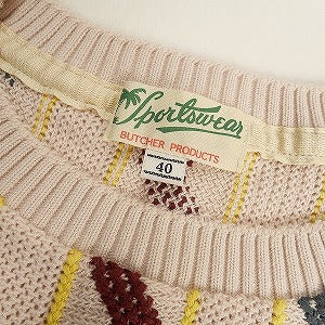 At Last ＆ Co アットラスト/BUTCHER PRODUCTS ブッチャープロダクツ PATTERN KNIT S-S 半袖ニット マルチ Size 【40】 【中古品-非常に良い】 20802700