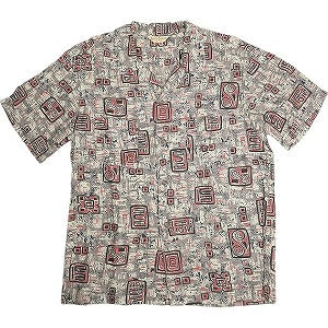 At Last ＆ Co アットラスト/BUTCHER PRODUCTS ブッチャープロダクツ ABSTRACT SHIRT RAYON S-S 半袖シャツ 灰 Size 【16】 【中古品-非常に良い】 20802703