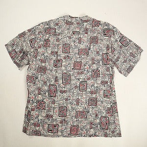 At Last ＆ Co アットラスト/BUTCHER PRODUCTS ブッチャープロダクツ ABSTRACT SHIRT RAYON S-S 半袖シャツ 灰 Size 【16】 【中古品-非常に良い】 20802703