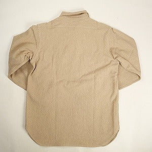 At Last ＆ Co アットラスト/BUTCHER PRODUCTS ブッチャープロダクツ WOOL HALF ZIP PULLOVER SHIRT 長袖シャツ ベージュ Size 【15】 【中古品-非常に良い】 20802710