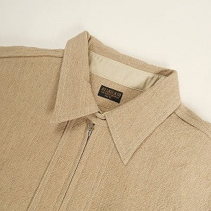 At Last ＆ Co アットラスト/BUTCHER PRODUCTS ブッチャープロダクツ WOOL HALF ZIP PULLOVER SHIRT 長袖シャツ ベージュ Size 【15】 【中古品-非常に良い】 20802710