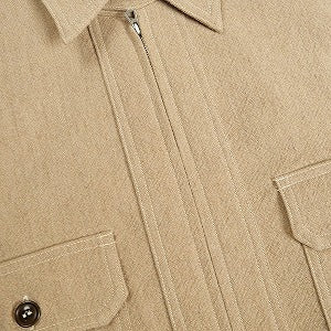 At Last ＆ Co アットラスト/BUTCHER PRODUCTS ブッチャープロダクツ WOOL HALF ZIP PULLOVER SHIRT 長袖シャツ ベージュ Size 【15】 【中古品-非常に良い】 20802710