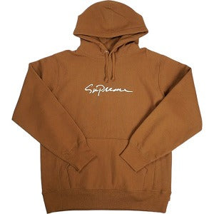 SUPREME シュプリーム 18AW Classic Script Hooded Sweatshirt Brown パーカー 茶 Size 【L】 【新古品・未使用品】 20802774