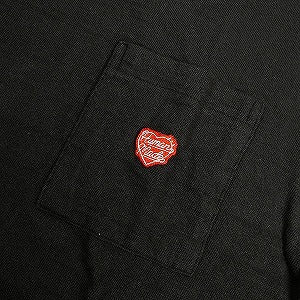 HUMAN MADE ヒューマンメイド 24AW POCKET T-SHIRT BLACK HM28CS031 バックハートロゴTシャツ 黒 Size 【M】 【新古品・未使用品】 20802849