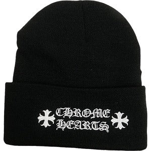 CHROME HEARTS クロム・ハーツ WATCH CAP BLACK/WHITE ビーニー 黒白 Size 【フリー】 【新古品・未使用品】 20802866