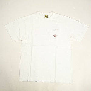 HUMAN MADE ヒューマンメイド 24AW POCKET T-SHIRT WHITE HM28CS031 バックハートロゴTシャツ 白 Size 【L】 【新古品・未使用品】 20802952